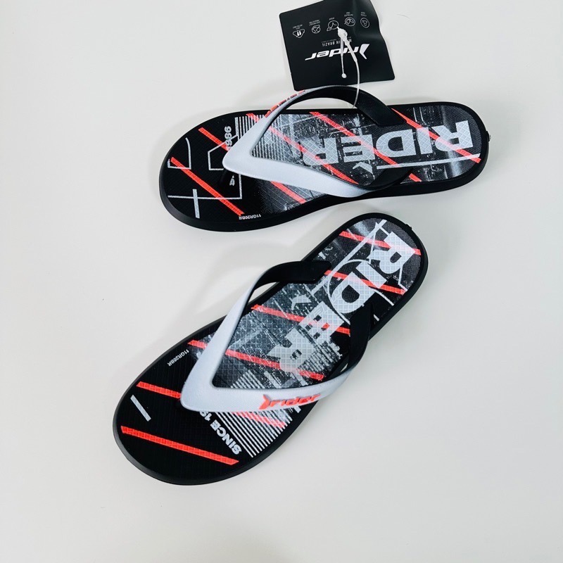 《現貨》RIDER R1 ENERGY &  R1 PLAY INFANATIL 男童（享樂生活 文字印花 夾腳拖鞋）-細節圖6