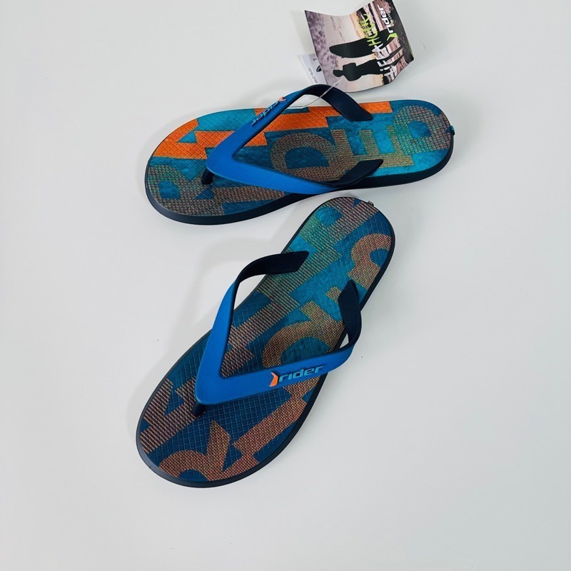 《現貨》RIDER R1 ENERGY &  R1 PLAY INFANATIL 男童（享樂生活 文字印花 夾腳拖鞋）-細節圖7