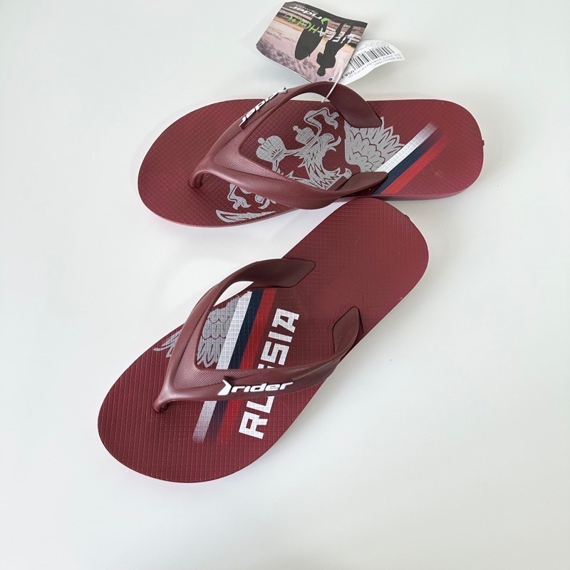 《現貨》RIDER WORLD CUP 男生 巴西尺寸37/38 世界盃 寬版鞋帶 夾腳拖鞋）-細節圖6
