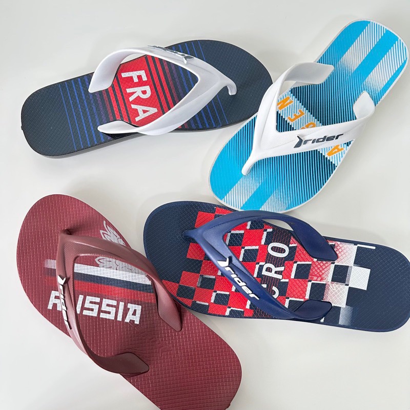 《現貨》RIDER WORLD CUP 男生 巴西尺寸37/38 世界盃 寬版鞋帶 夾腳拖鞋）-細節圖7