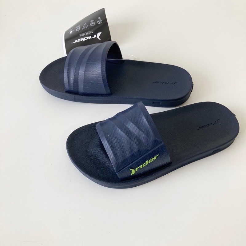 《現貨》RIDER STREET SLIDE KIDS 男童 拖鞋（巴西自在系列 一字拖鞋－深藍色/白帶)-細節圖3