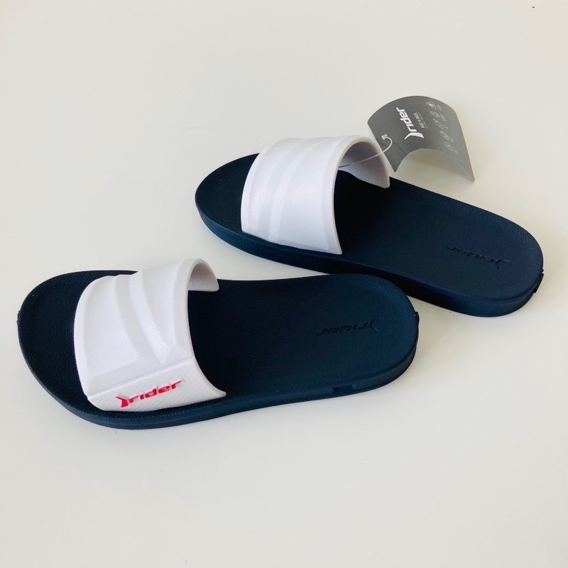 《現貨》RIDER STREET SLIDE KIDS 男童 拖鞋（巴西自在系列 一字拖鞋－深藍色/白帶)-細節圖4