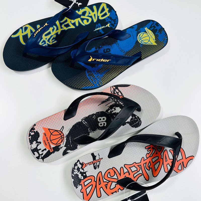 《現貨》RIDER STREET SPORTS  男生 MEN 拖鞋（巴西街頭型男 灌籃印花 人字夾腳拖鞋）-細節圖3