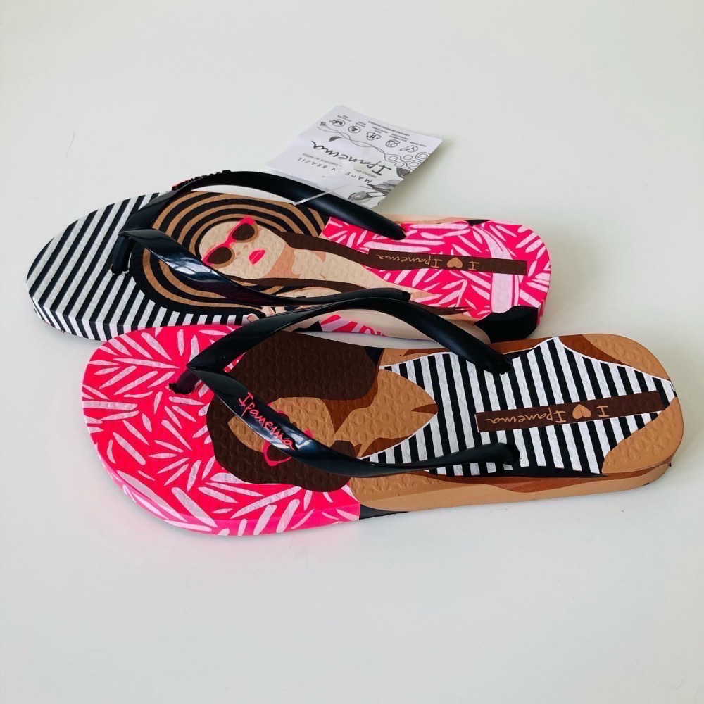 《現貨》IPANEMA SOL & MARI 女生 WOMEN 拖鞋（異國風情 曼妙女郎印花 人字夾腳拖鞋）-細節圖7