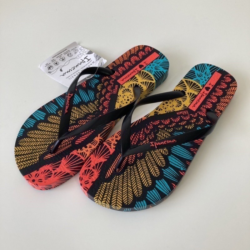 《現貨》IPANEMA SOL & MARI 女生 WOMEN 拖鞋（異國風情 曼妙女郎印花 人字夾腳拖鞋）-細節圖10