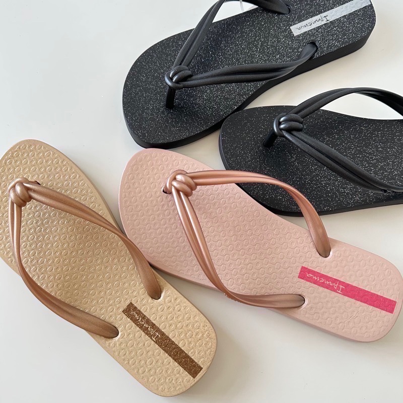 《現貨》IPANEMA ELO CHIC  ELO PRINT 女生（小日本風 扭結 噴砂面 花朵 仙人掌 夾腳拖鞋)-細節圖6