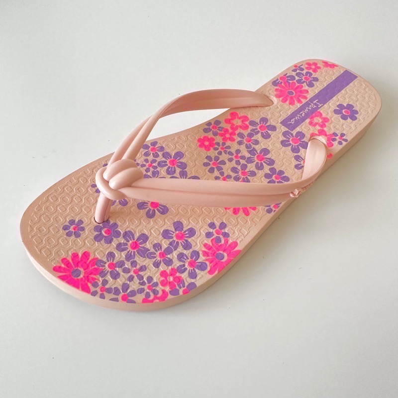 《現貨》IPANEMA ELO CHIC  ELO PRINT 女生（小日本風 扭結 噴砂面 花朵 仙人掌 夾腳拖鞋)-細節圖10