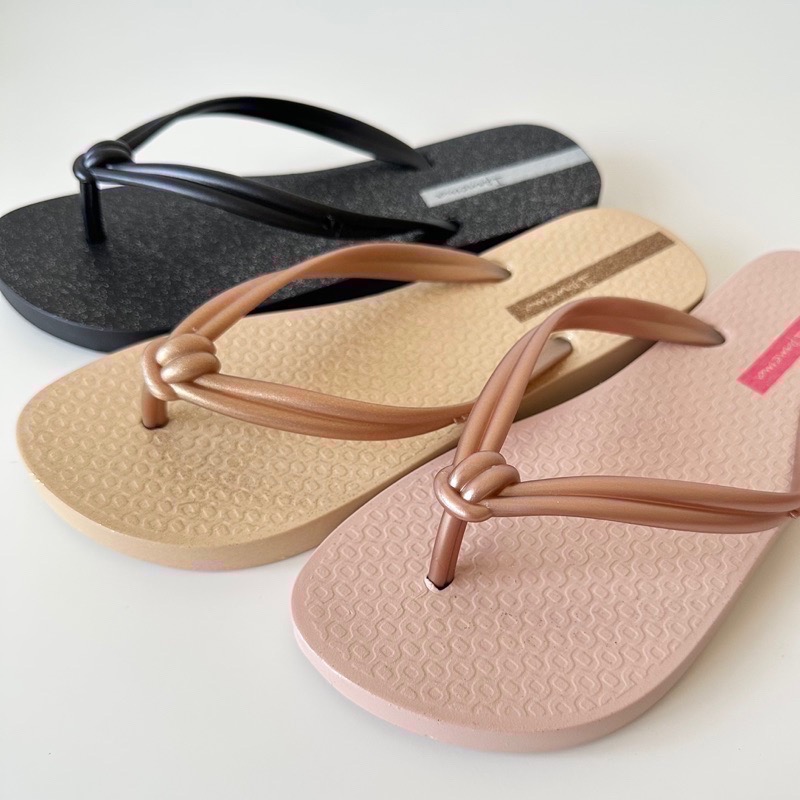 《現貨》IPANEMA ELO CHIC  ELO PRINT 女生（小日本風 扭結 噴砂面 花朵 仙人掌 夾腳拖鞋)-細節圖4