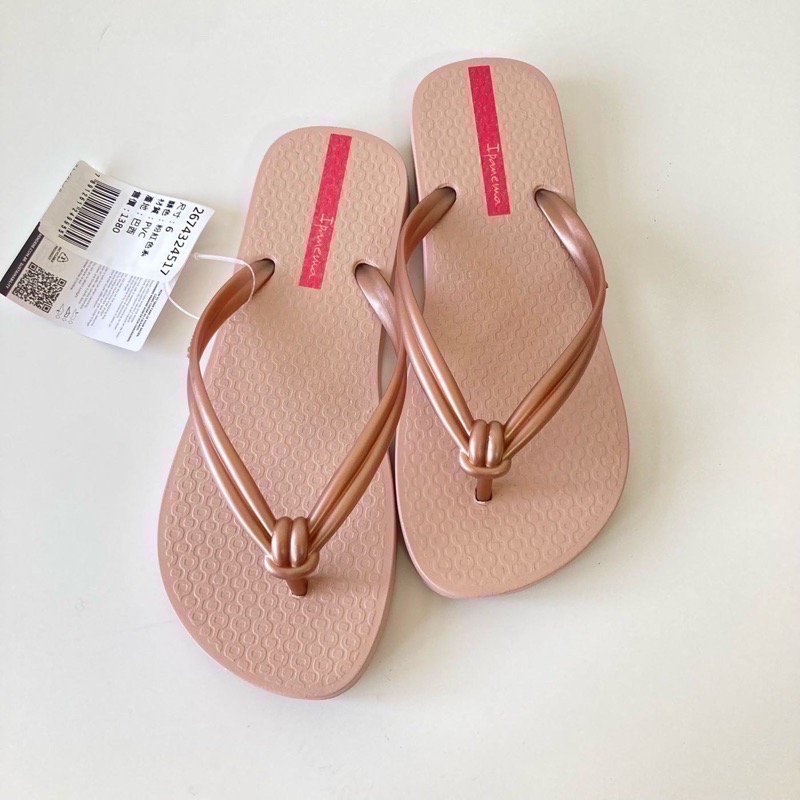 《現貨》IPANEMA ELO CHIC  ELO PRINT 女生（小日本風 扭結 噴砂面 花朵 仙人掌 夾腳拖鞋)-細節圖8