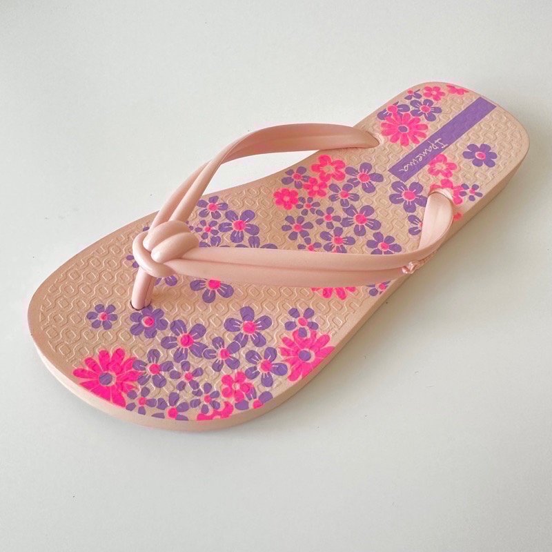 《現貨》IPANEMA ELO CHIC  ELO PRINT 女生（小日本風 扭結 噴砂面 花朵 仙人掌 夾腳拖鞋)-細節圖10