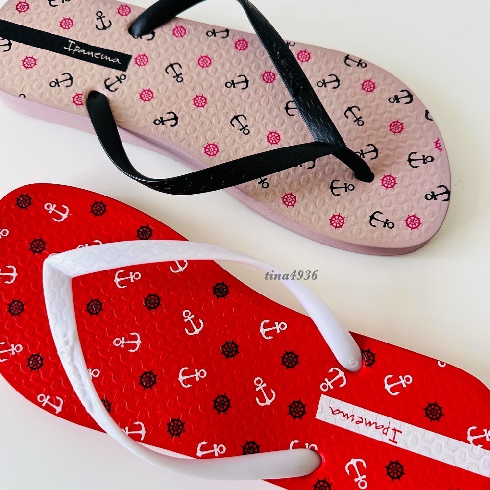 《現貨》IPANEMA ONLY WARNER PLAY 女生 拖鞋（趣味漫畫 海上風情 錨釘印花 人字夾腳拖鞋）-細節圖4