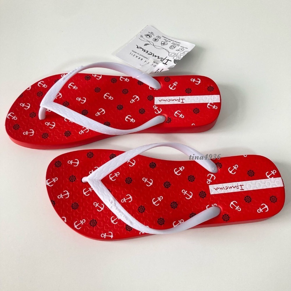 《現貨》IPANEMA ONLY WARNER PLAY 女生 拖鞋（趣味漫畫 海上風情 錨釘印花 人字夾腳拖鞋）-細節圖5