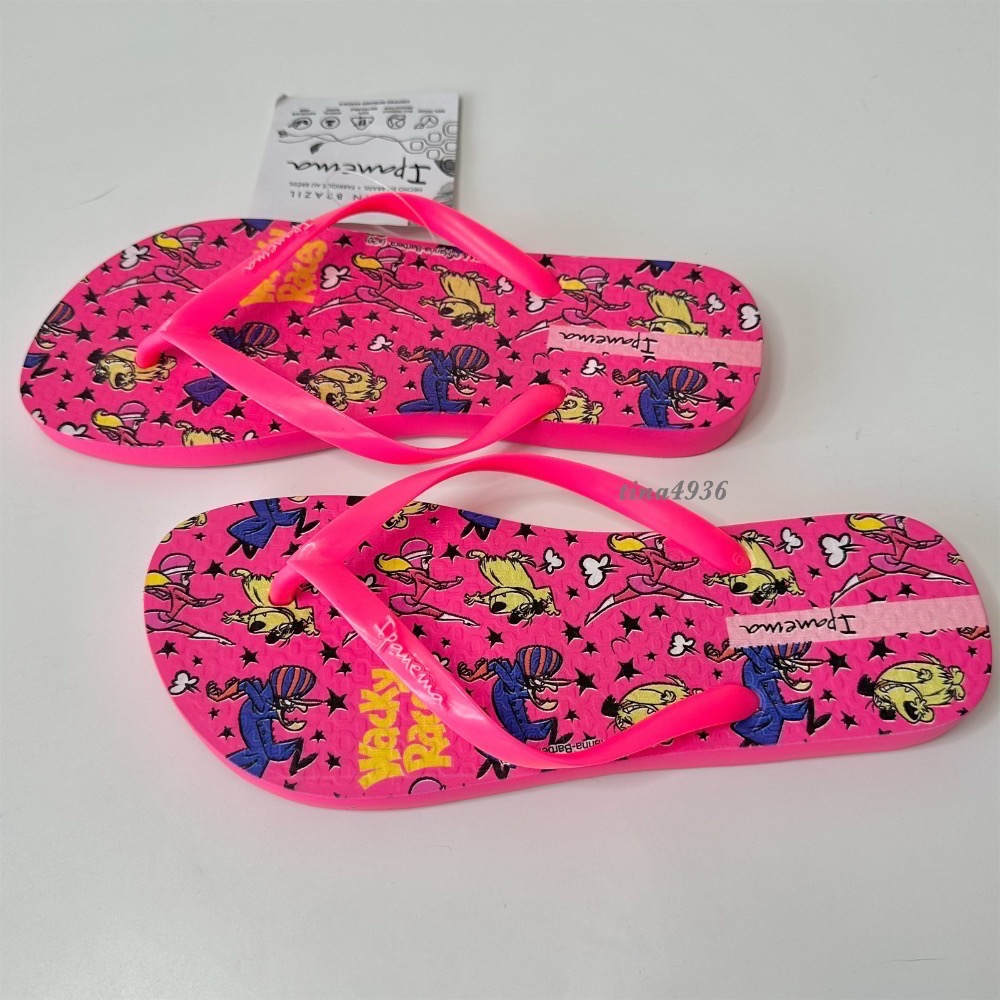 《現貨》IPANEMA ONLY WARNER PLAY 女生 拖鞋（趣味漫畫 海上風情 錨釘印花 人字夾腳拖鞋）-細節圖7
