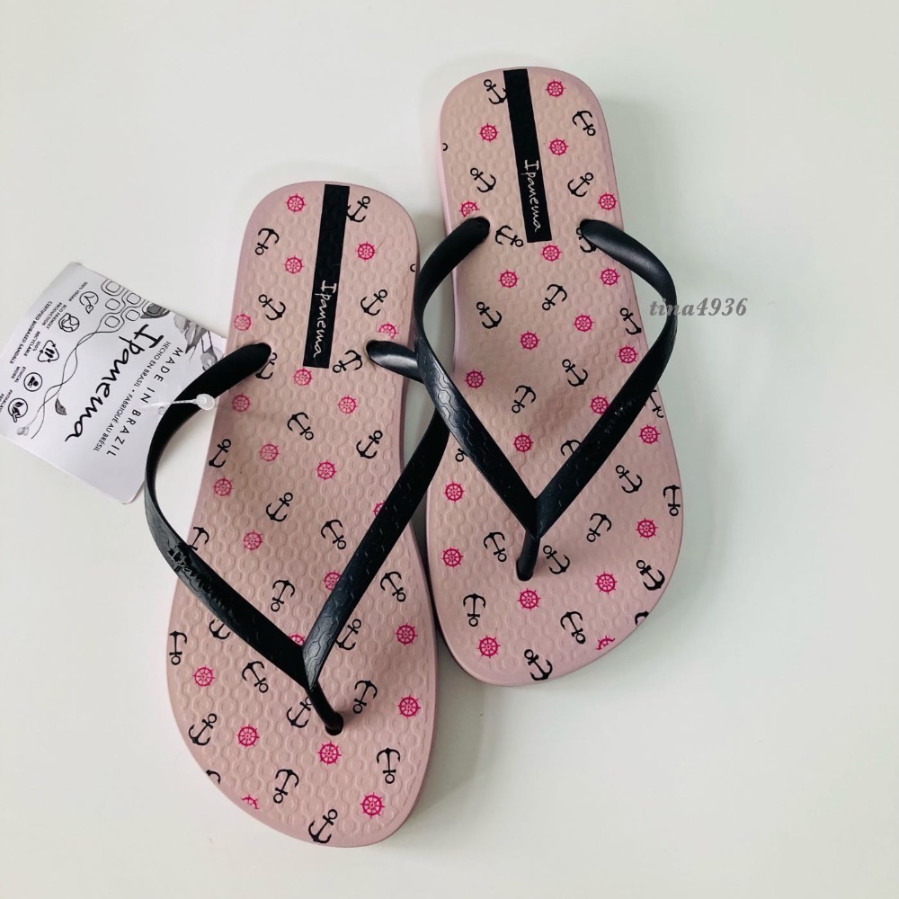 《現貨》IPANEMA ONLY WARNER PLAY 女生 拖鞋（趣味漫畫 海上風情 錨釘印花 人字夾腳拖鞋）-細節圖9