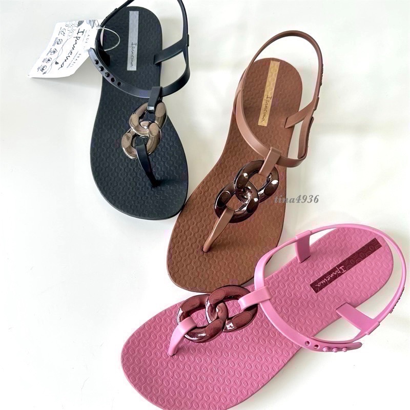 《現貨》IPANEMA CLASS CONNECT FEM 女生 WOMEN 涼鞋（窈窕淑女 雙環扣飾 T字 夾腳涼鞋)-細節圖5