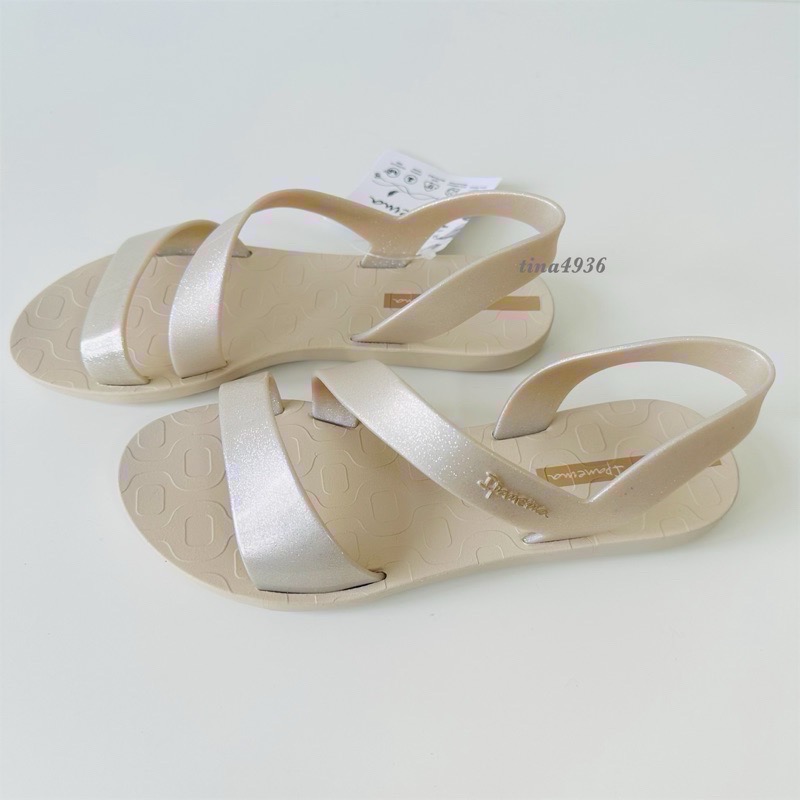 《現貨》IPANEMA VIBE SANDAL 女生 涼鞋（巴西感應系列 晶亮閃光 美背環帶 零著感 一字涼鞋）-細節圖4