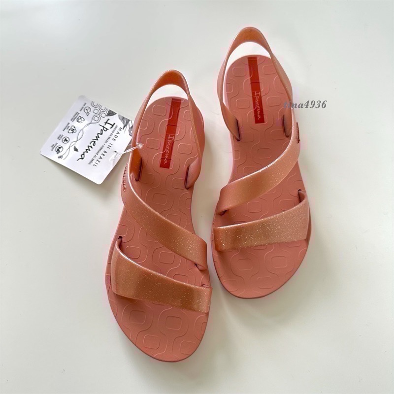 《現貨》IPANEMA VIBE SANDAL 女生 涼鞋（巴西感應系列 晶亮閃光 美背環帶 零著感 一字涼鞋）-細節圖8
