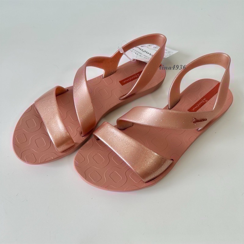 《現貨》IPANEMA VIBE SANDAL 女生 涼鞋（巴西感應系列 晶亮閃光 美背環帶 零著感 一字涼鞋）-細節圖9