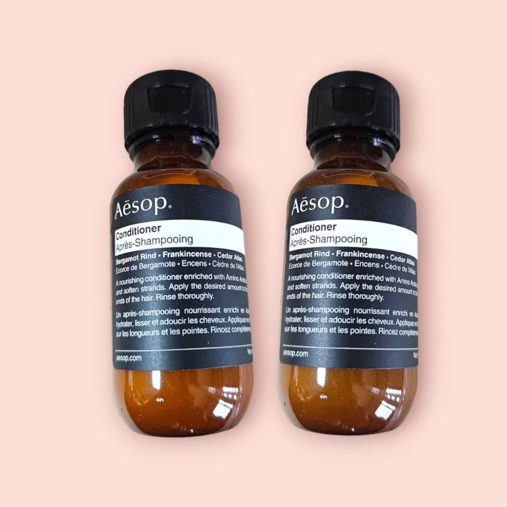 🐻[現貨✨全新正品🔥] Aesop 50ml 旅行好物 中樣 天竺葵 身體潔膚露 洗髮露 潤髮乳 沐浴乳 三件組-細節圖2