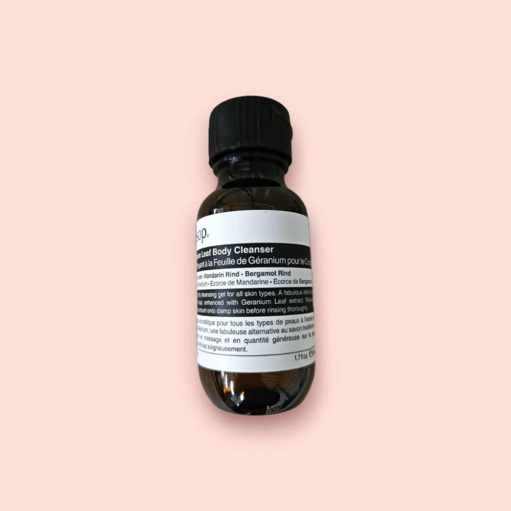 🐻[現貨✨全新正品🔥] Aesop 50ml 旅行好物 中樣 天竺葵 身體潔膚露 洗髮露 潤髮乳 沐浴乳 三件組-細節圖4