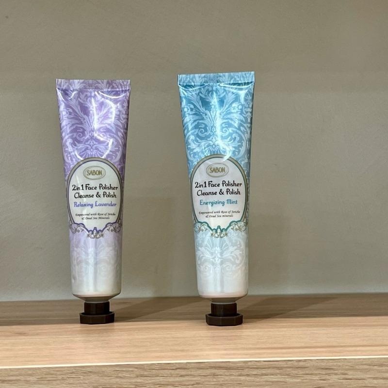 🐻[現貨✨臉部清潔🧽] SABON 二合一臉部純淨磨砂膏 臉部磨砂膏 60ml 200ml 薰衣草 薄荷 臉部去角質-細節圖2