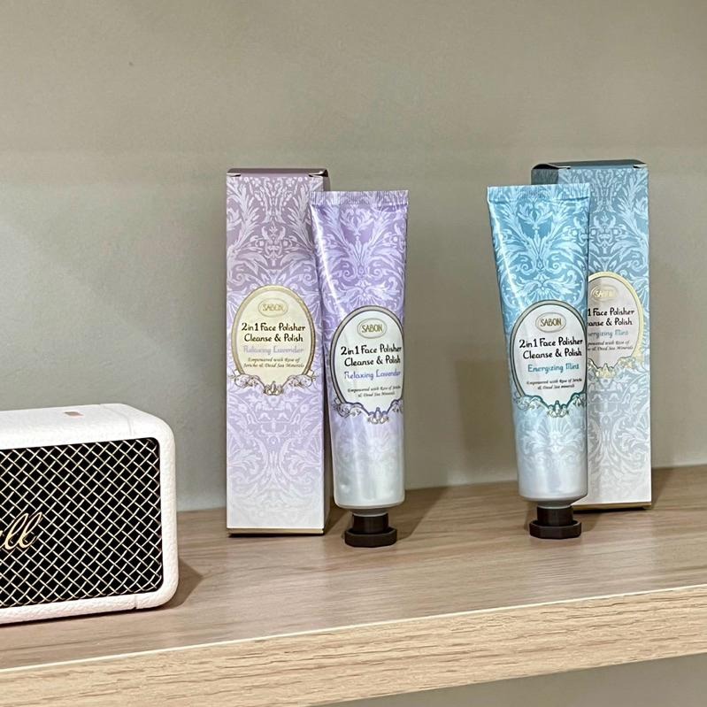 🐻[現貨✨臉部清潔🧽] SABON 二合一臉部純淨磨砂膏 臉部磨砂膏 60ml 200ml 薰衣草 薄荷 臉部去角質-細節圖3