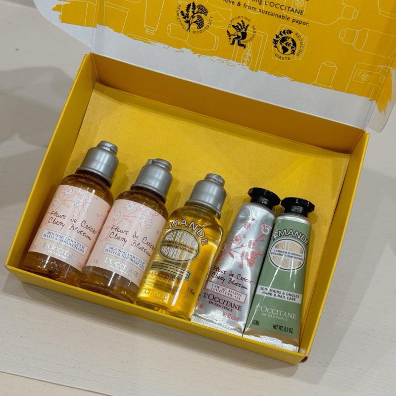 L’OCCITANE 歐舒丹｜旅行小樣組 櫻花沐浴膠 杏仁沐浴油 35ml 護手霜 10ml-細節圖3