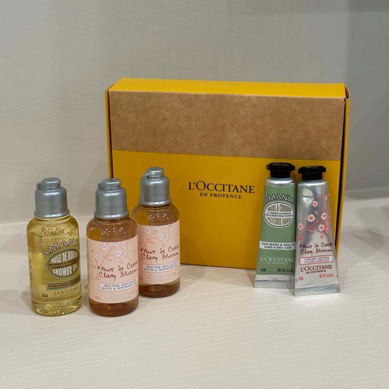 L’OCCITANE 歐舒丹｜旅行小樣組 櫻花沐浴膠 杏仁沐浴油 35ml 護手霜 10ml-細節圖5