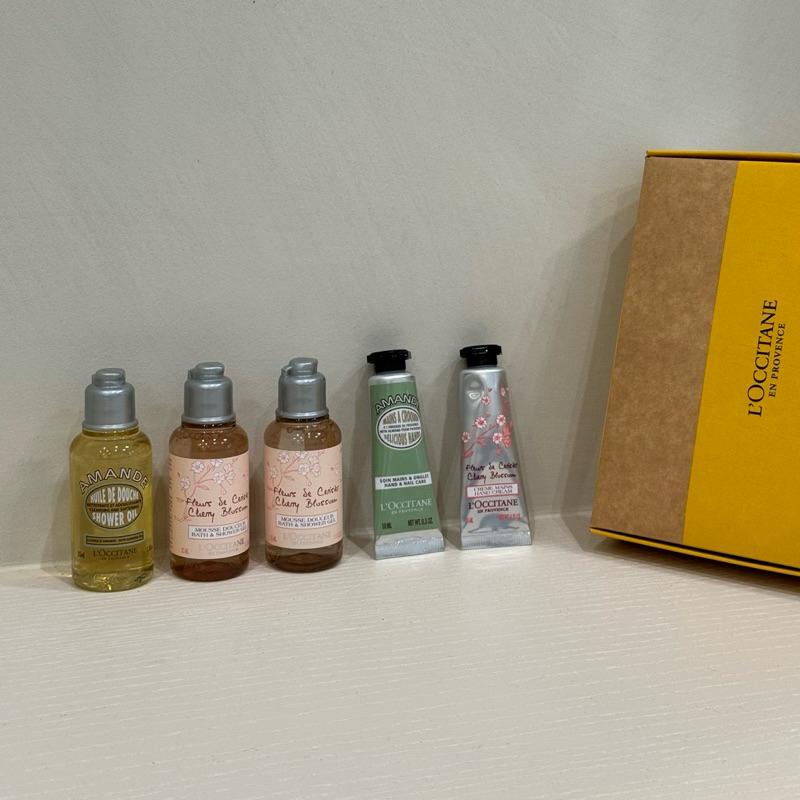 L’OCCITANE 歐舒丹｜旅行小樣組 櫻花沐浴膠 杏仁沐浴油 35ml 護手霜 10ml-細節圖6