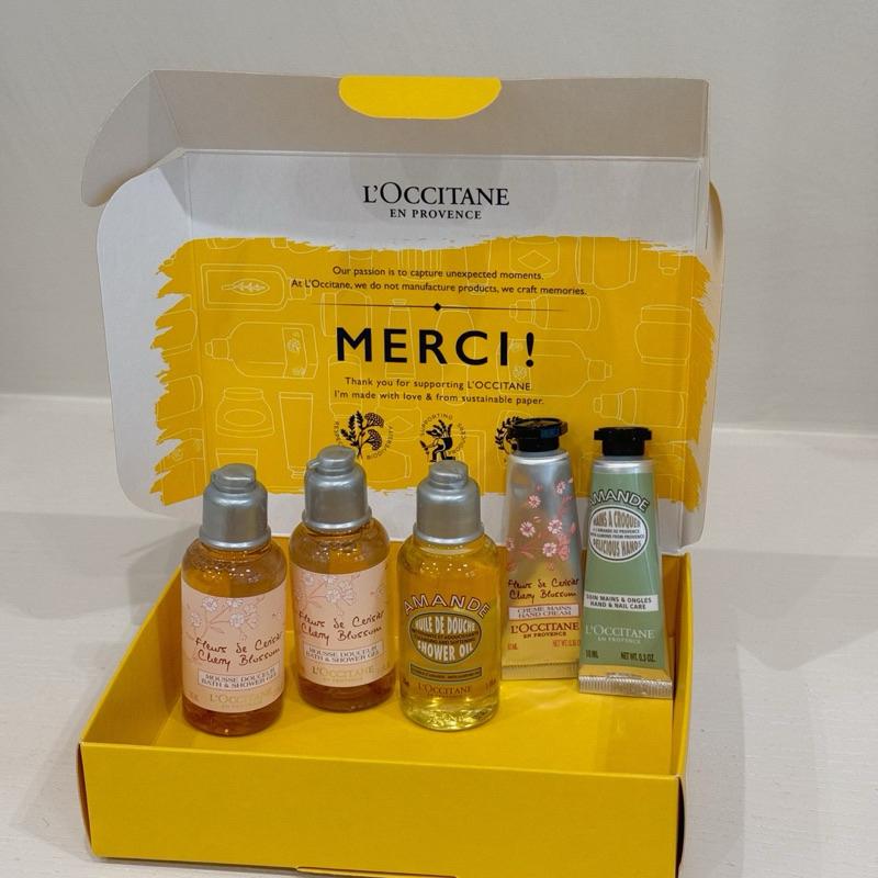 L’OCCITANE 歐舒丹｜旅行小樣組 櫻花沐浴膠 杏仁沐浴油 35ml 護手霜 10ml-細節圖7