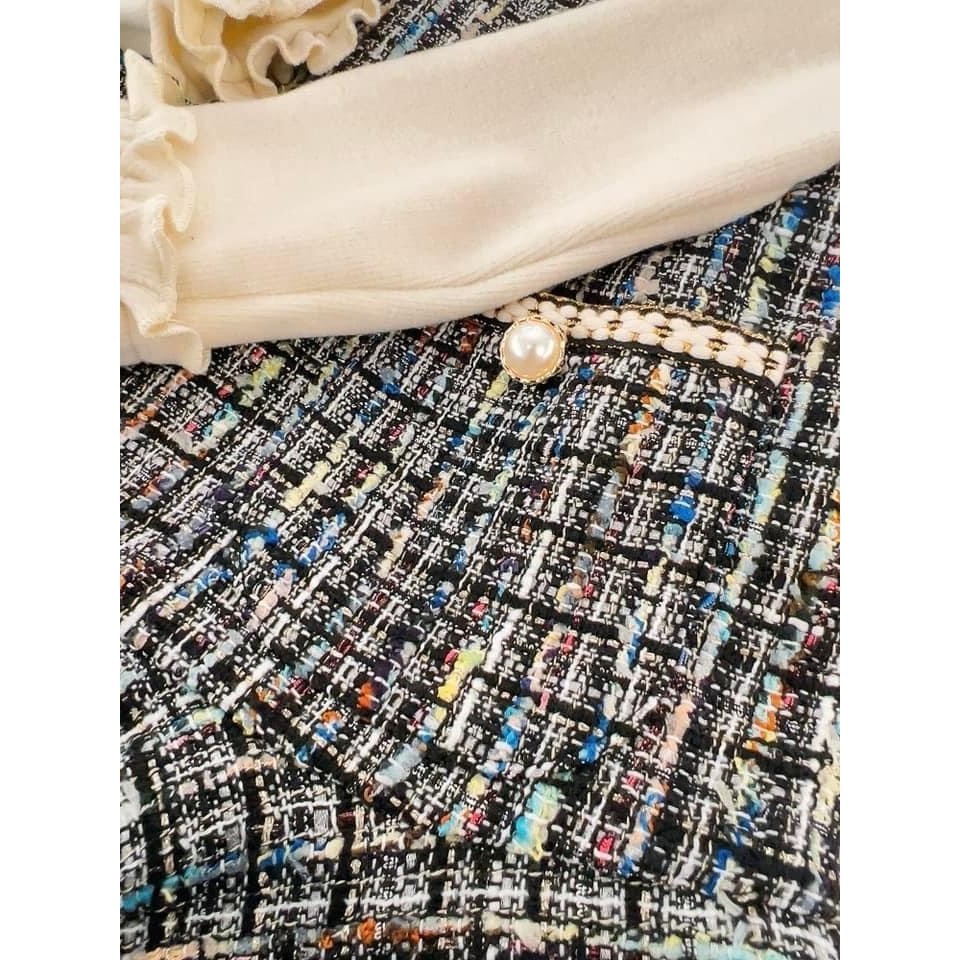 利好【24H出貨】台灣現貨 FairyWorld 韓風 小香款 套裝 童裝 兒童套裝 韓版童裝 下裙 女童  平價童裝-細節圖4