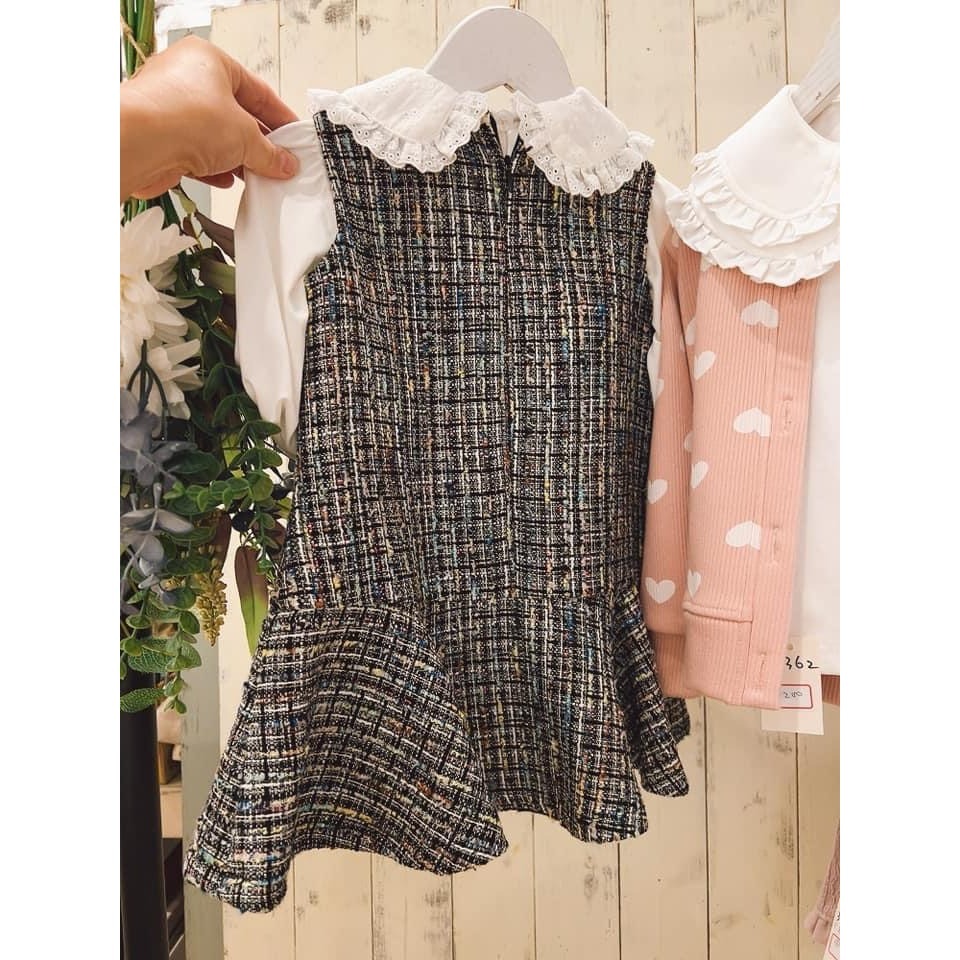 利好【24H出貨】台灣現貨 FairyWorld 韓風 小香款 套裝 童裝 兒童套裝 韓版童裝 下裙 女童  平價童裝-細節圖6