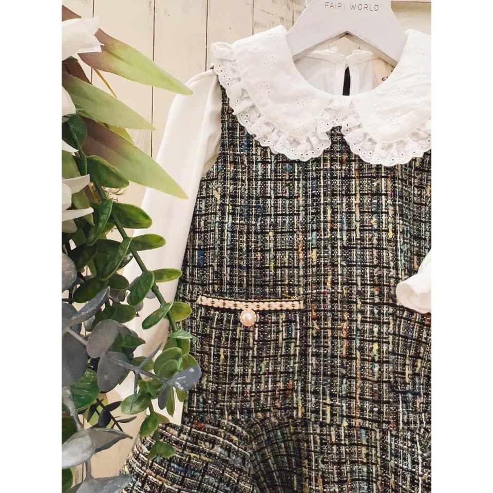 利好【24H出貨】台灣現貨 FairyWorld 韓風 小香款 套裝 童裝 兒童套裝 韓版童裝 下裙 女童  平價童裝-細節圖8