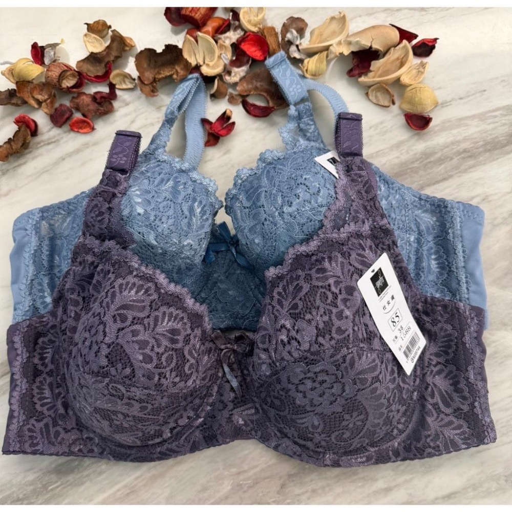 『利好』快速出貨  C罩杯 全包式軟鋼圈 無墊款內衣➡️親膚舒適 輕薄透氣 穩定不跑👍3排扣❤️#1588-細節圖3