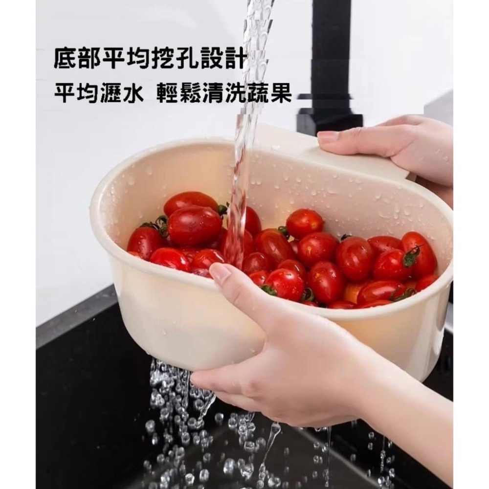 『利好』快速 台灣現貨 廚房蔬果瀝水籃 洗米盆 洗菜盆 洗米神器 洗菜盆 洗水果神器 洗菜瀝水盆 瀝水籃 瀝水盆 洗菜籃-細節圖2
