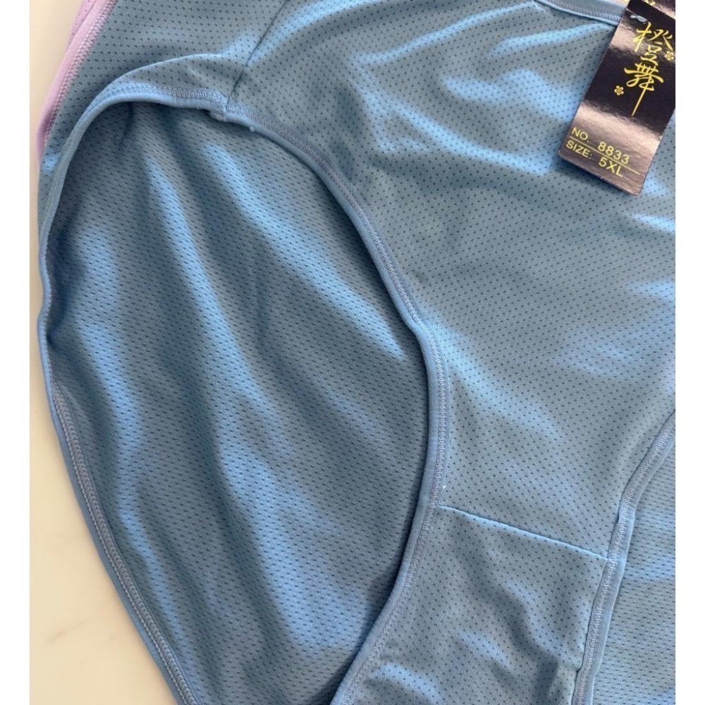 『利好』快速出貨 5XL 中高腰 加大內褲➡️蜂巢孔透氣款 大腿開高衩 不勒腿👍#8833-細節圖4