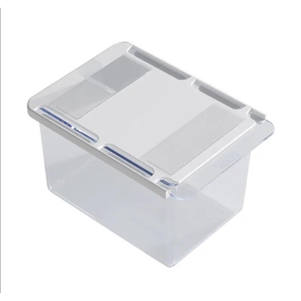 『利好』快速出貨 台灣現貨 隱藏式抽屜收納盒 鏡櫃收納盒 黏貼式抽屜 抽屜式透明收納盒 收納盒 防塵防潮-細節圖5