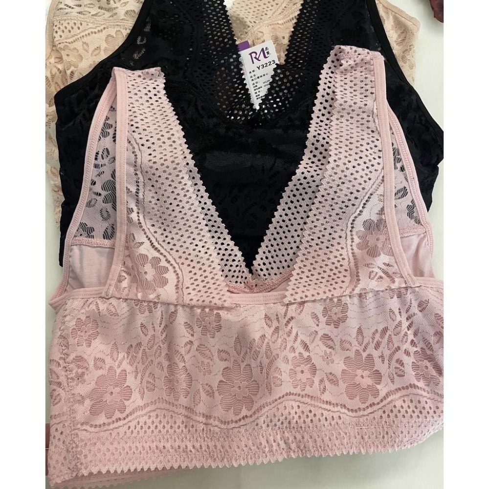 『利好』快速出貨💰降價款 無鋼圈背心 一片式罩杯墊❤️運動內衣 蕾絲內衣➡️有分尺碼唷✅ 集中 穩定不跑杯‼️-細節圖3