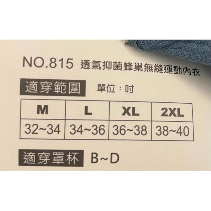 『利好』快速出貨 無鋼圈 蜂巢無縫運動內衣➡️固定罩杯 直接套❤️U型背 不悶熱 👍#815-細節圖5