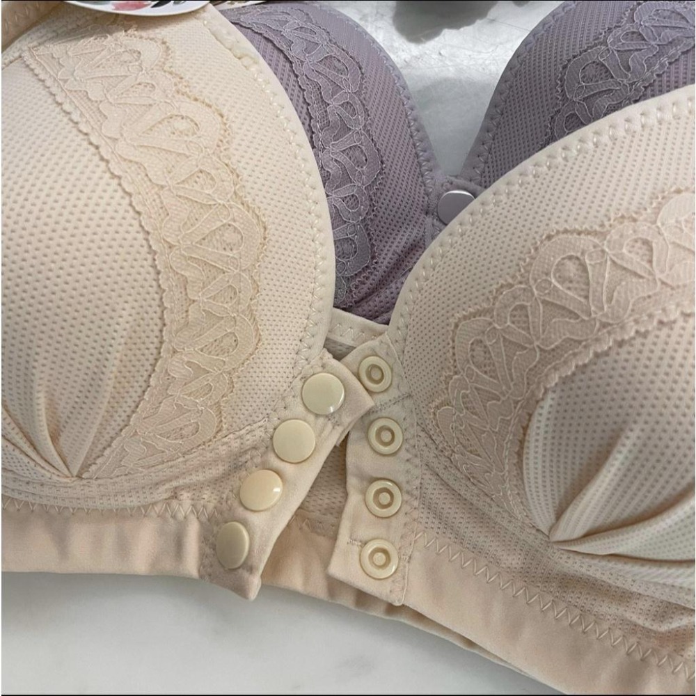 『利好』快速出貨 D罩杯 無鋼圈 前扣款 大C罩杯也適合❤️背心式 薄襯內衣（0.7公分）❤️#8062-細節圖2