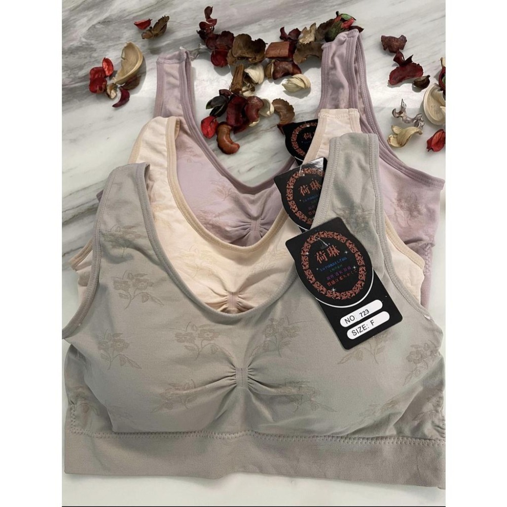 『利好』快速出貨 CDE罩杯 大罩杯 運動內衣❤️一字型杯墊 直接套👍彈力無縫綿‼️不勒親膚 舒適透氣❤️#723-細節圖7