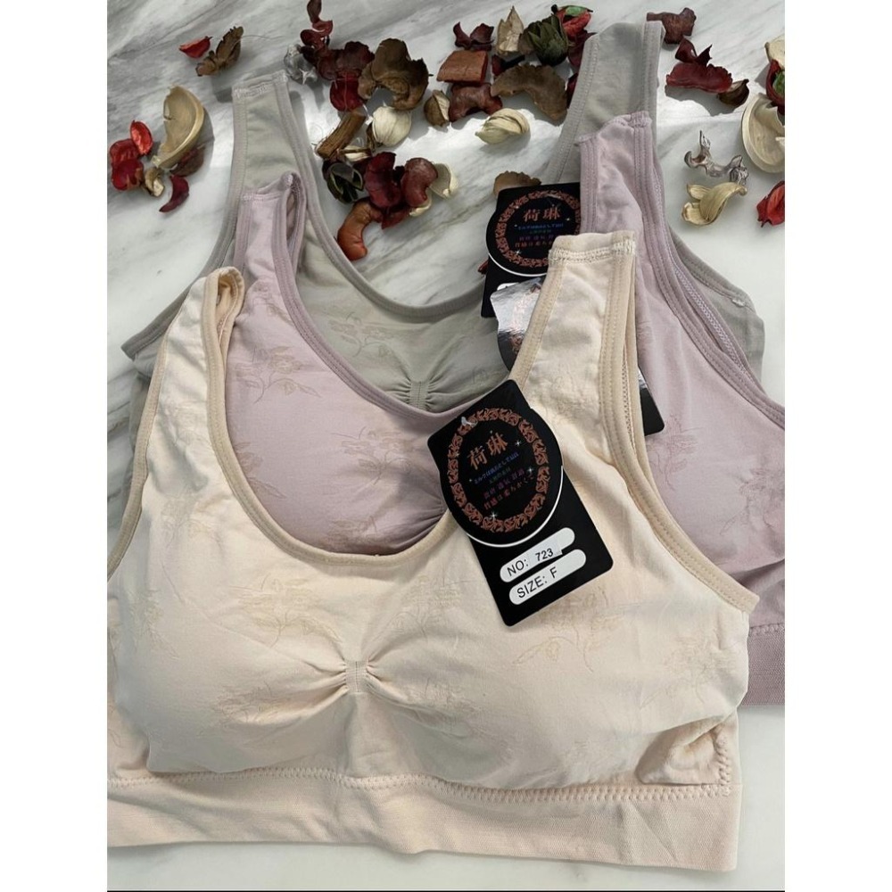 『利好』快速出貨 CDE罩杯 大罩杯 運動內衣❤️一字型杯墊 直接套👍彈力無縫綿‼️不勒親膚 舒適透氣❤️#723-細節圖8