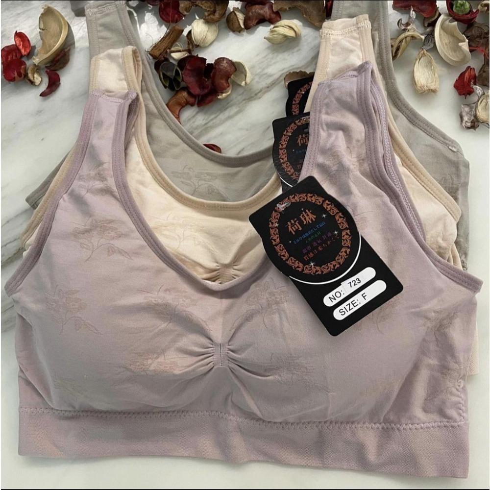 『利好』快速出貨 CDE罩杯 大罩杯 運動內衣❤️一字型杯墊 直接套👍彈力無縫綿‼️不勒親膚 舒適透氣❤️#723-細節圖9