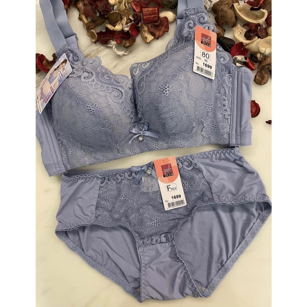 『利好』快速出貨 C罩杯 無鋼圈👍柔軟蕾絲 親膚舒適 舒適透氣‼️寬肩帶減壓設計👍#1699-細節圖6