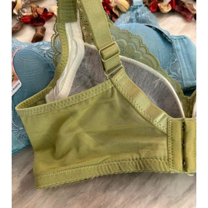 『利好』快速出貨 B罩杯 無鋼圈內衣 立體薄襯 ⭐️集中防擴 雙軟膠條 側推穩固 精美蕾絲設計👍#8791-細節圖8