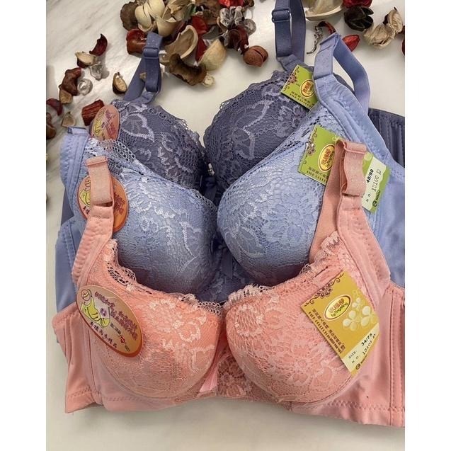『利好』快速出貨 D罩杯 立體薄襯內衣 🌸🌼夏季清爽顏色 斜邊加高3排扣（立體均墊）#13101-細節圖3