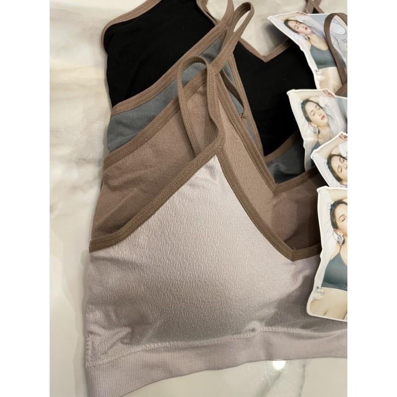 『利好』快速出貨 細肩帶 運動內衣（透氣內裏、透氣乳膠內襯）時尚雙色 質感加分😍#8818-細節圖2