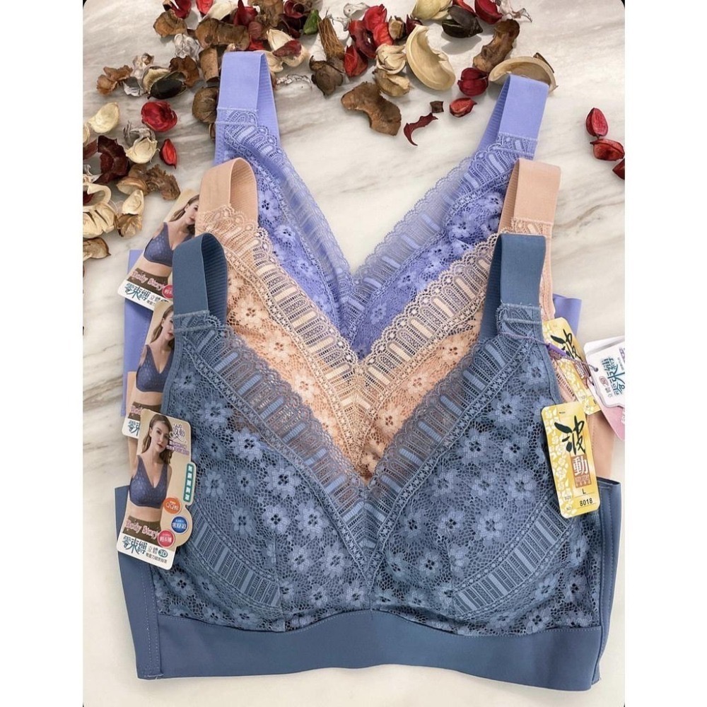 『利好』快速 無鋼圈 親膚裸感內衣（集中服貼 無束縛感）高質感材質、耐穿透氣、背部無痕不擠肉肉👍#8019-8018-細節圖2