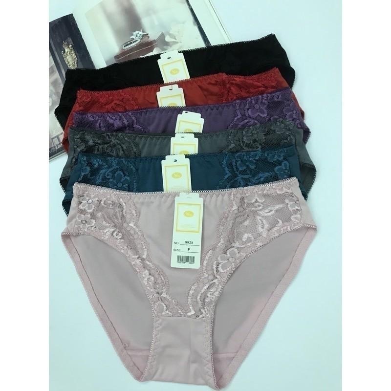『利好』快速出貨  低腰 絲質三角內褲 基本款蕾絲有質感👍 ⭕️建議尺碼23-27腰⭕️#9928-細節圖6