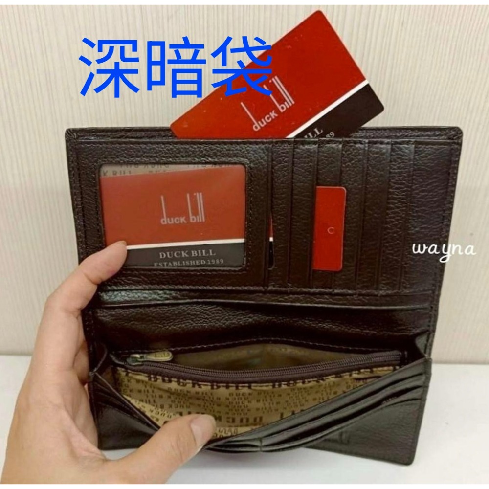 duckbill薄款長夾(無扣子) 兩折長夾DB21-33-細節圖3